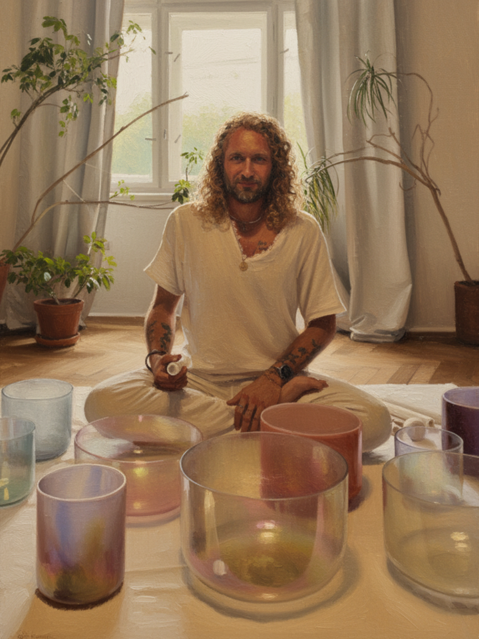 Sound Healing s křišťálovými mísami Crystal Tones